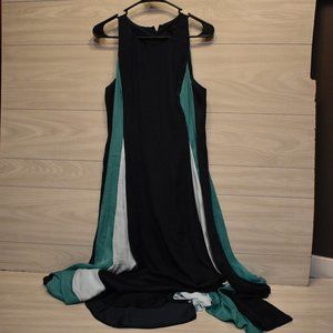 maxi striped banana republic sz 8 dress